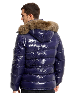 Moncler Rod Quilted Down Parka with Genuine Coyote Fur Trim